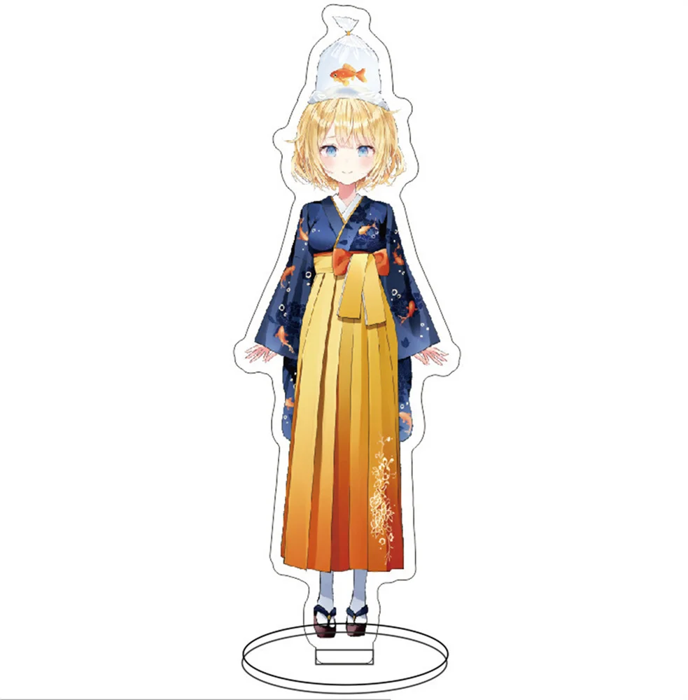 Hot Hololive Vtuber Anime Fans Figures Ninomae Ina\'nis Gawr Gura La+ Darknesss Cosplay Acrylic Stand Model  firend Gifts