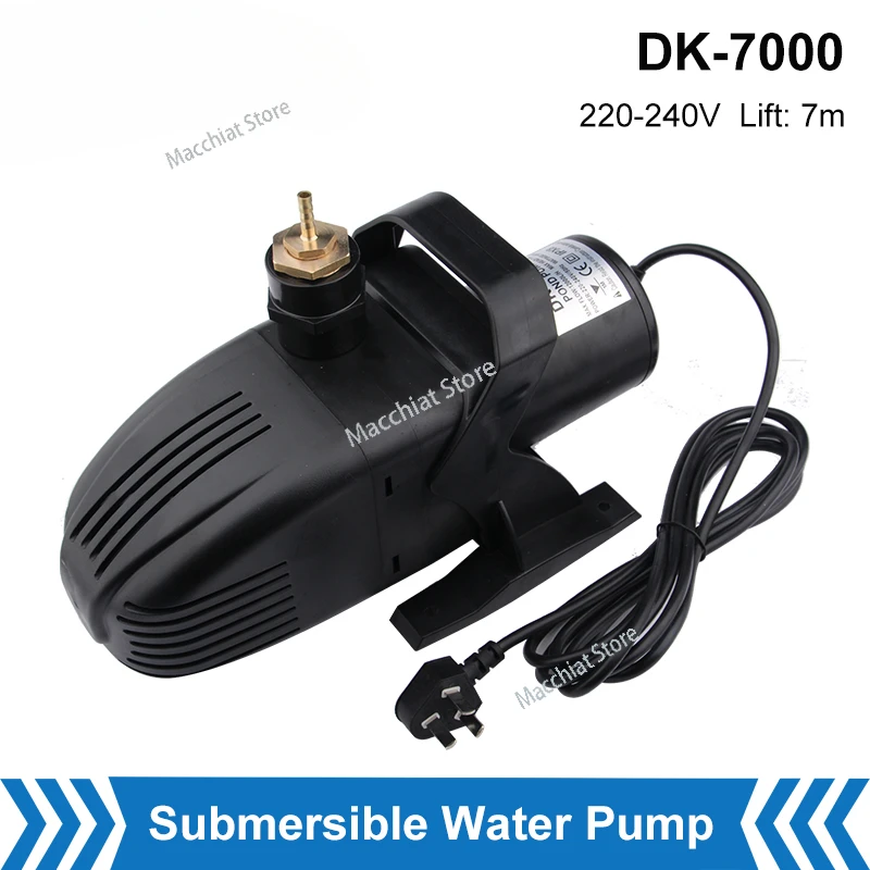 150W Submersible Pump 12000L/H Head 7m  Fountain  Filter Fish Pond Aquarium Water  220-240V Outlet Size 6mm