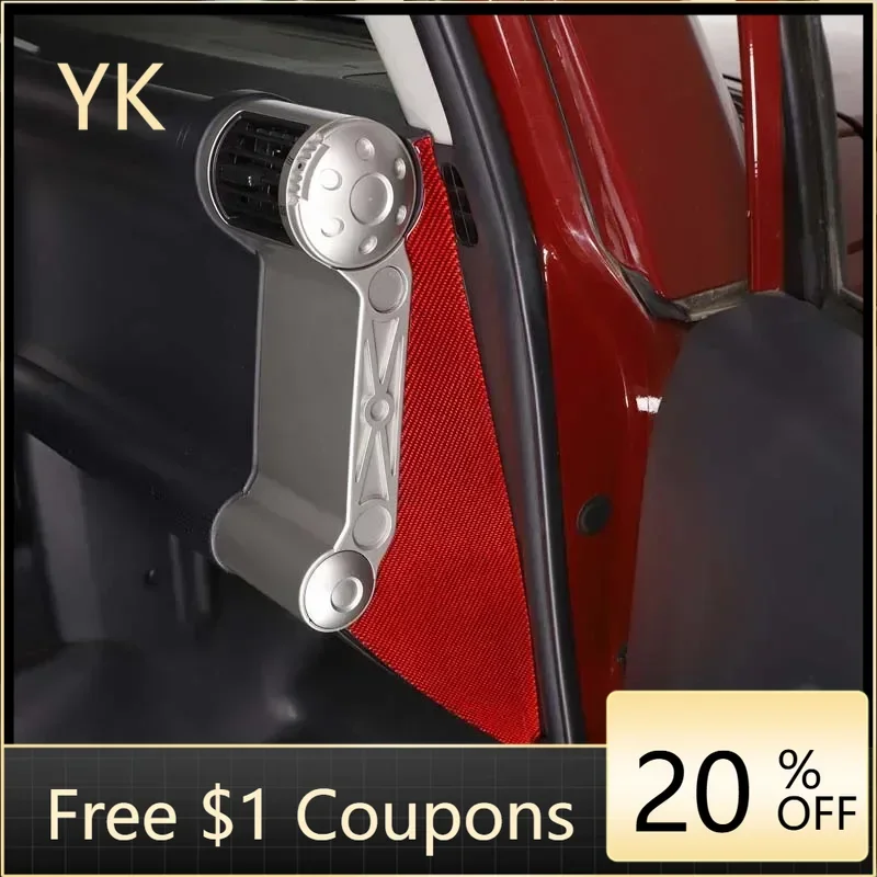 

For Toyota FJ Cruiser 07-21 Soft Carbon Fibre Car Side Anti-Collision Cushioning Pad Cover Trim Sticker Interior Car Accessories