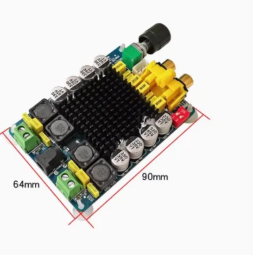 HAILANGNIAO Amplifier Board of TDA7498 Class D 2X100W Dual Channel Audio Stereo 80W + 80W Digital Amplifier Board Module