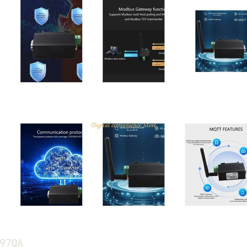 

97QA TXI312 Беспроводной последовательный сервер расширенный сеть RS232 для удаленной связи