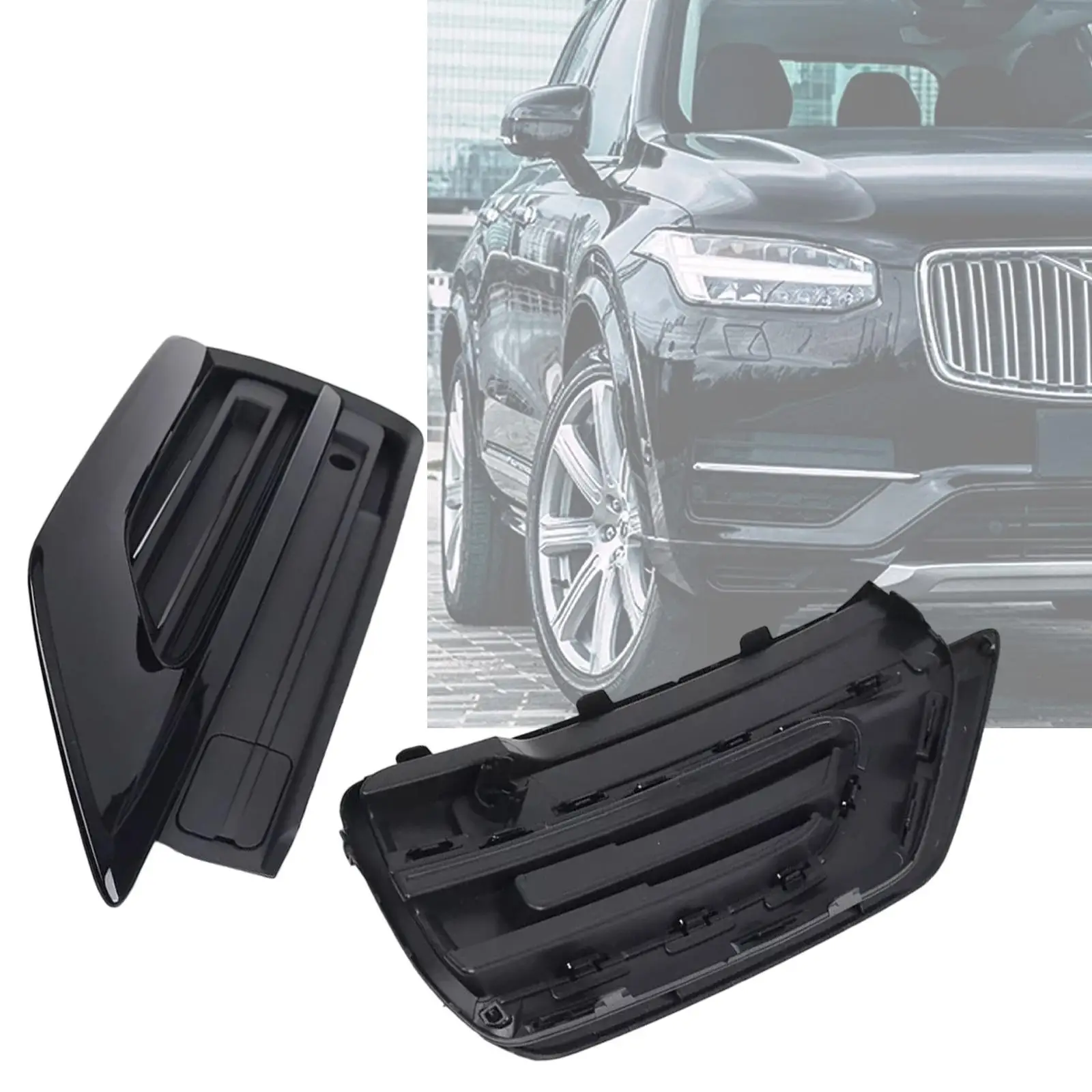 Front Bumper Fog Light Grilles for Volvo XC90 2021 Auto Accessories