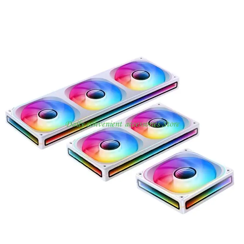 

97QB Эффективность 120 240 360 Однорамный вентилятор 3 x 120 мм вентилятор RGBS для улучшенных характеристик охлаждения