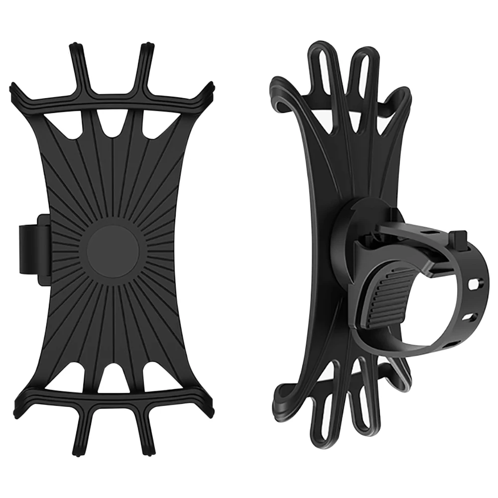 1pc Universal 360° Rotatable Bicycle Phone Holder Silicone Motorcycle Stand Bracket GPS Support Phone For Iphone 11 Huawei P40