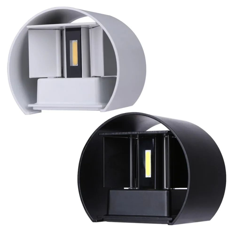 New Arrival 7w Led Outdoor Wall Lamps Porch Lights Exterior Round Sconce Lighting Lantern Light Fixture With 2 Cob Chips