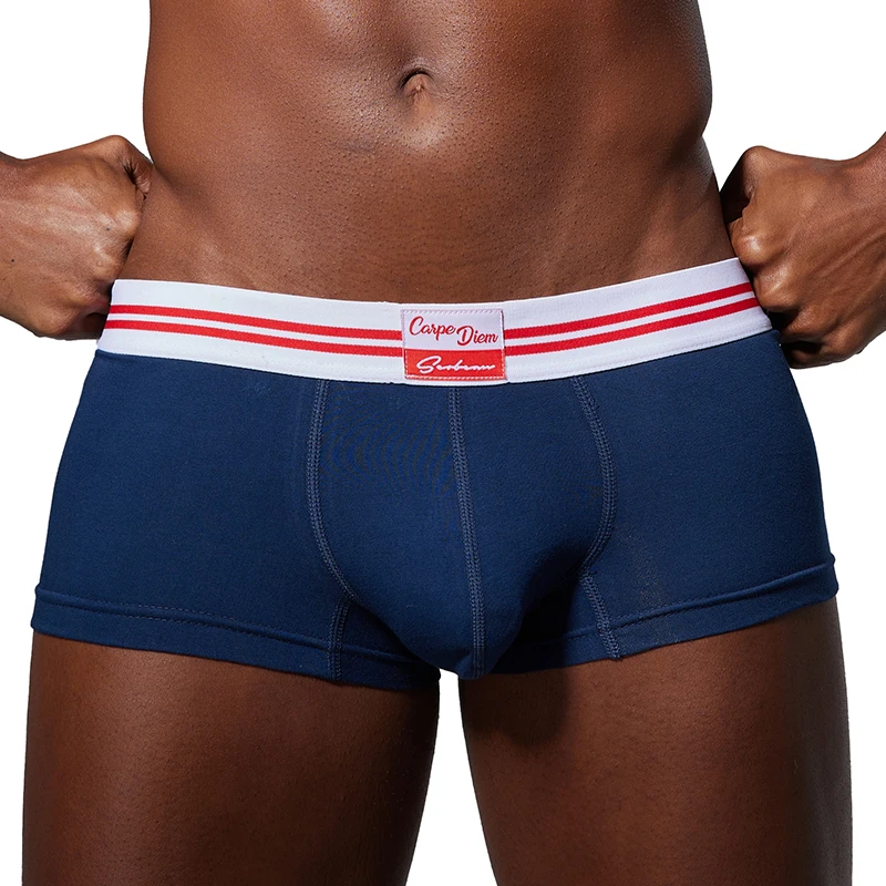 SEOBEAN Herren-Boxershorts, bequeme Unterwäsche, atmungsaktive Baumwoll-Unterhosen mit elastischem Bund