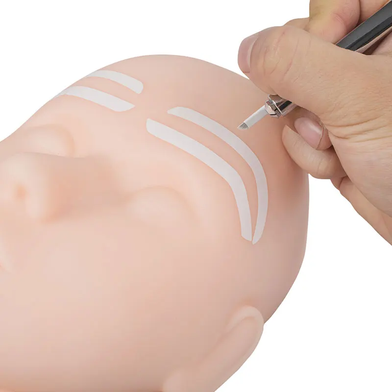 10 個使い捨て眉毛ステンシルステッカーグルーミング眉シェイパーテンプレート眉毛タトゥーティントエアブラシ補助メイクアップツール