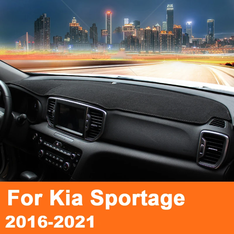 For Kia Sportage 4 QL 2016-2020 2021 Car Dashboard Covers Avoid Light Pad Shade Cushion Mat Carpets Trim Protector Accessories