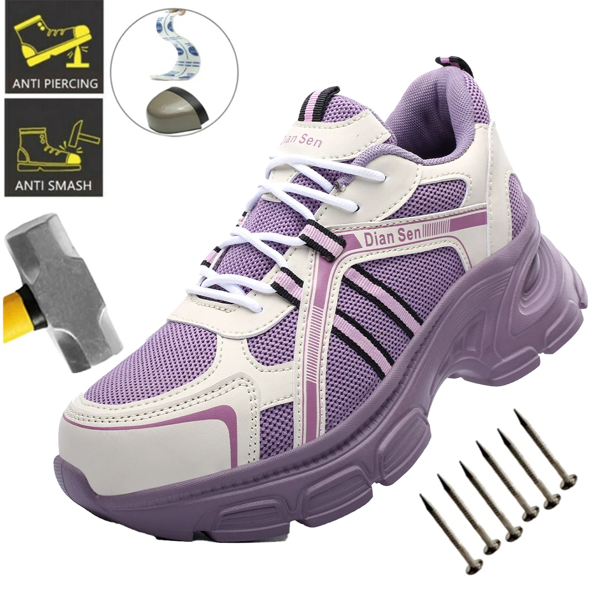 Work Boot Steel Toe - Steel Toe Protective Shoes Women Anti-puncture