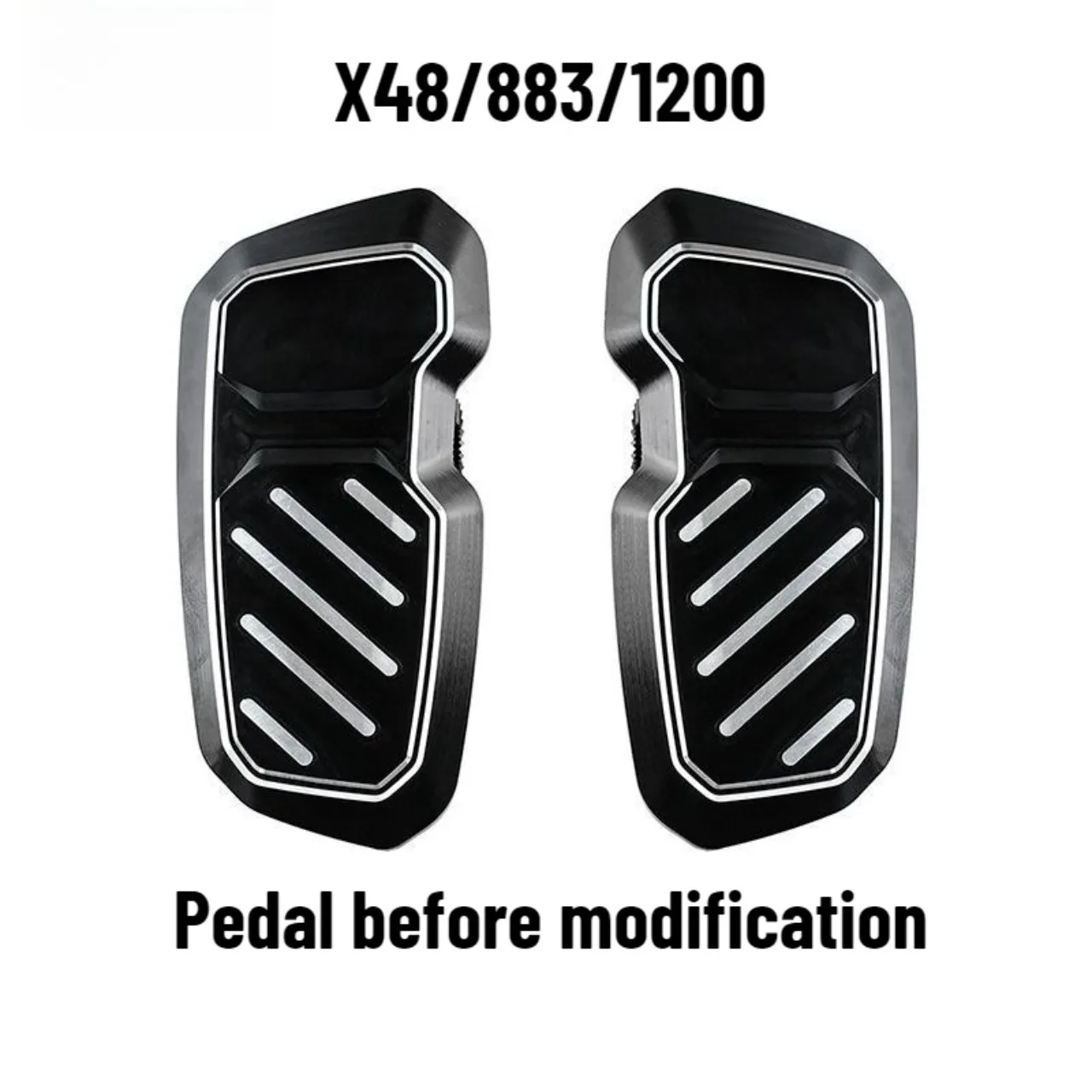 

Motorcycle Wide Foot Pegs Anti-Slip Retro Footrest For Harley X48 883 1200 Sportster XL Bobber Chopper Parts.