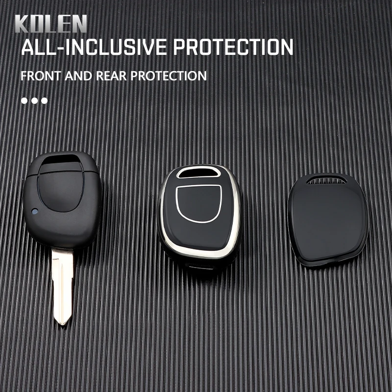 TPU Car Remote Key Shell Fob Case Cover Suit For Renault Twingo Clio Kangoo Master NO Chip Uncut Blade Keyless Entry Accessories