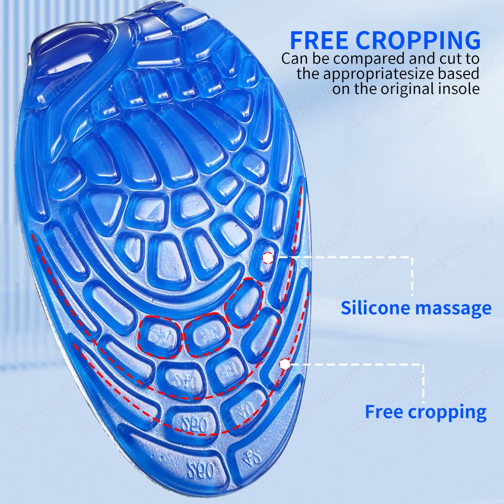 Gel Insole Silicone Orthopedic Arch Support Foot Care For Feet Shoe Sole Sport Insoles Shock Absorption Pads Orthotic Pad view 4