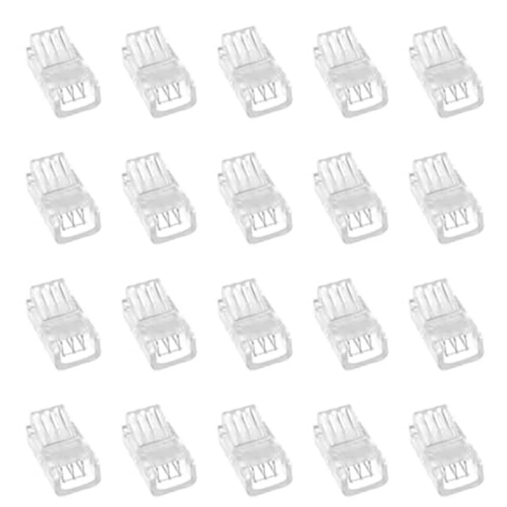 

Connector Solderless Connector White LED Strip Connector Quick Installation Compact Portable Solderless Design