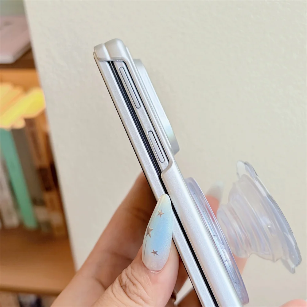 Fashion Korea Cute Panda Magnetic stand Phone Case For Samsung Galaxy Z Fold 8 Ultra Cover With Wrist Strap For Magsafe Funda