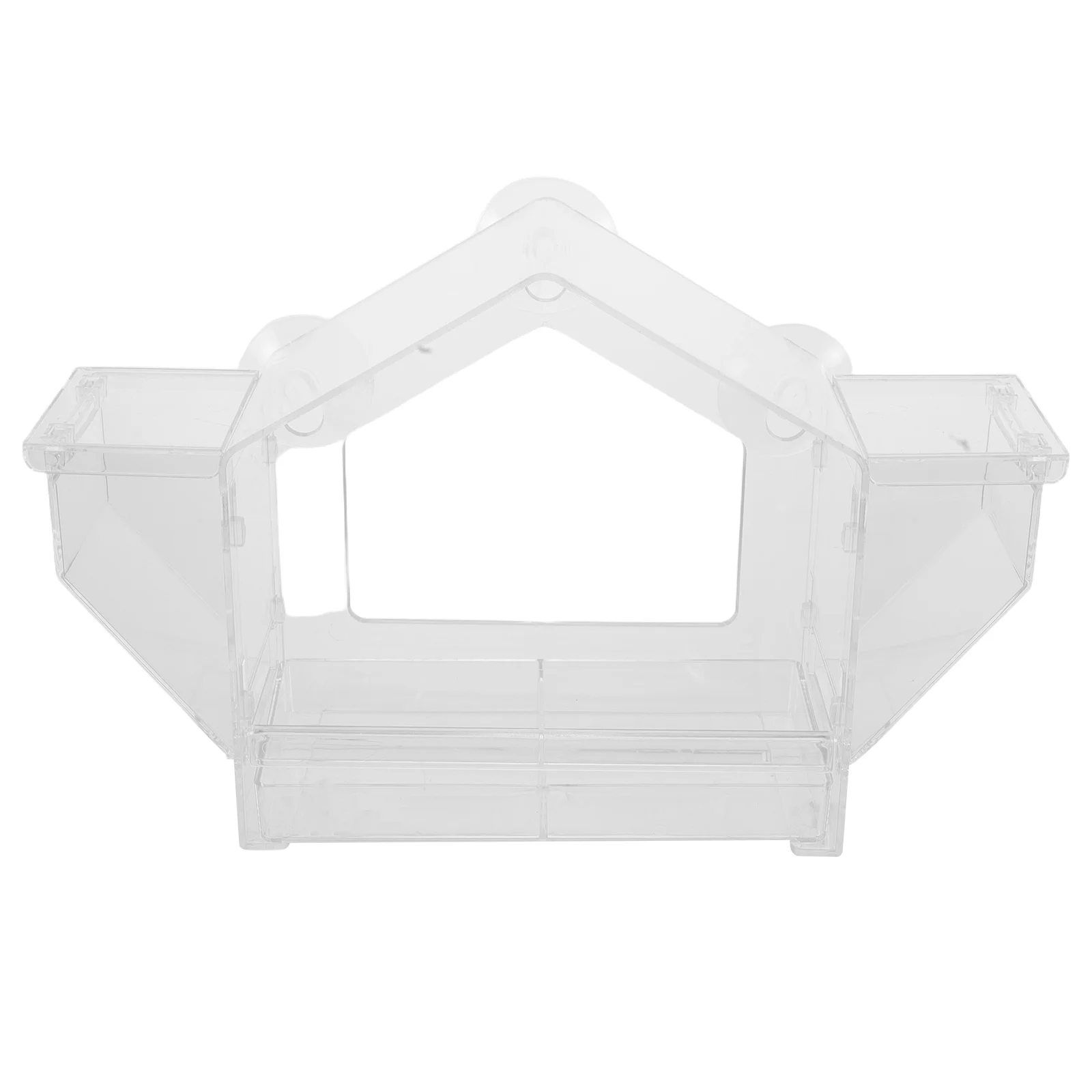 

Transparent Window Bird Feeder Outdoor Birdhouse Strong Suction Cups Secure Installation Wide Entrance Durable Plastic for Bird