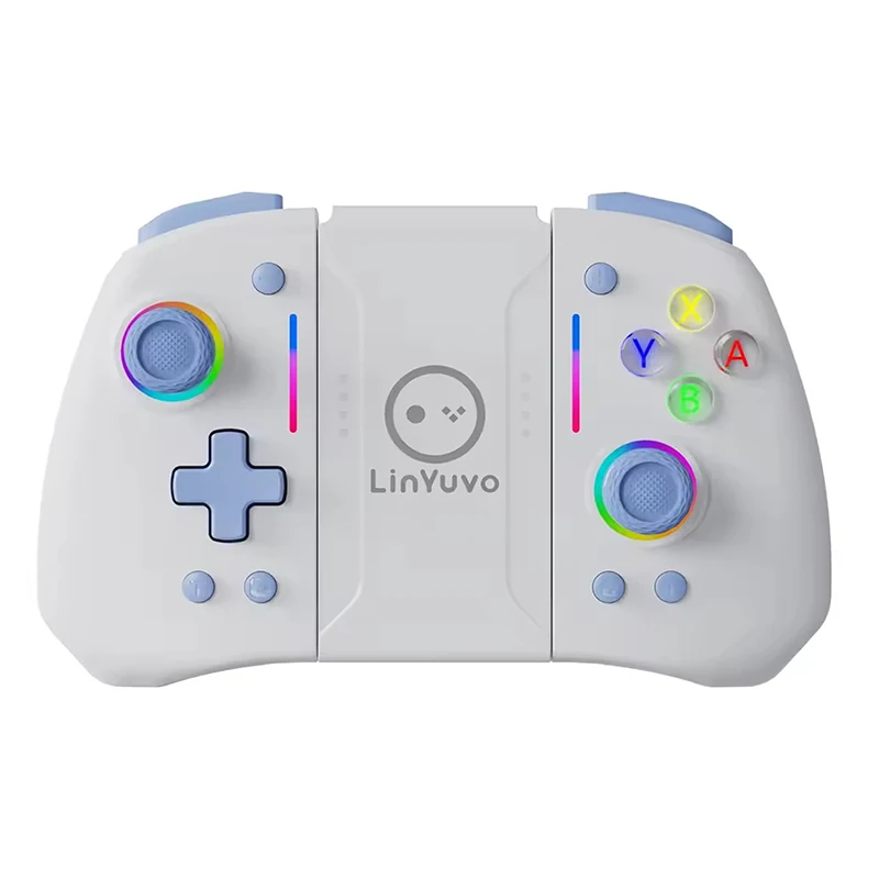 LinYuvo 2025 New Gamepad Wireless Game Controller For Nintendo Switch OLED Bluetooth Joypad With Somatosensory Six-Axi RGB Light