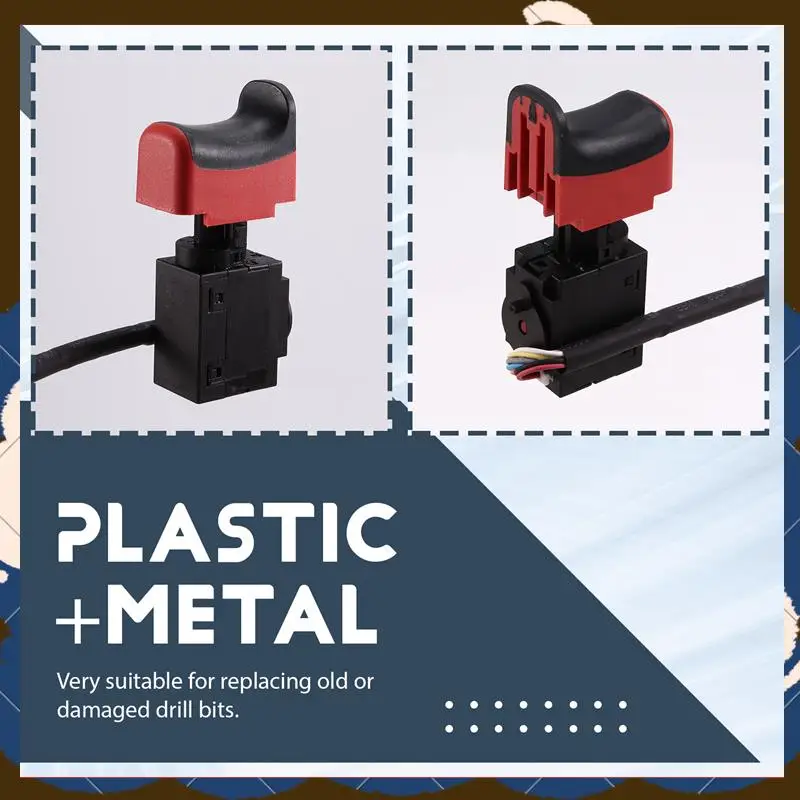 

Триггерный переключатель аккумуляторной дрели 7,2 В-24 В для METABO Powermaxxsb12bl SB18LBL BS18LBL BS18LBLQ 343411770 Электроинструмент-[A53I]
