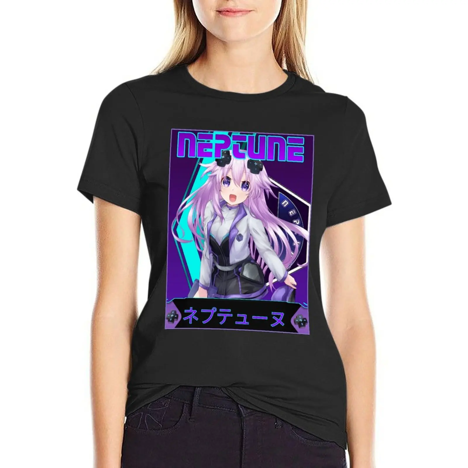 

Epicdimension Neptunia (Neptune) T-Shirt customizeds kawaii clothes T-shirt Women