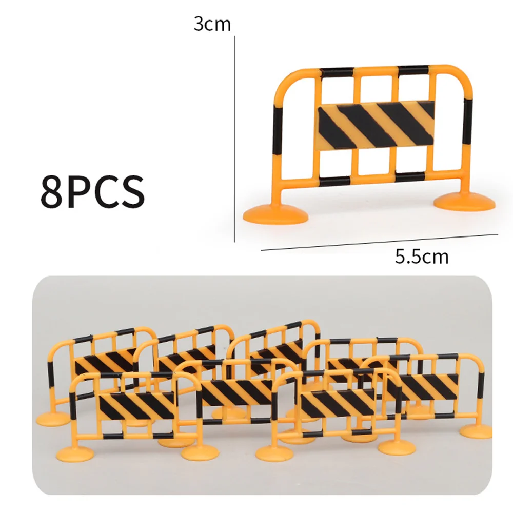 5-20 pcs Traffic Road Sign Kids Race Car Theme Party Supplies  Children Birthday Gifts Roadblock Educational Toys Racing Decor