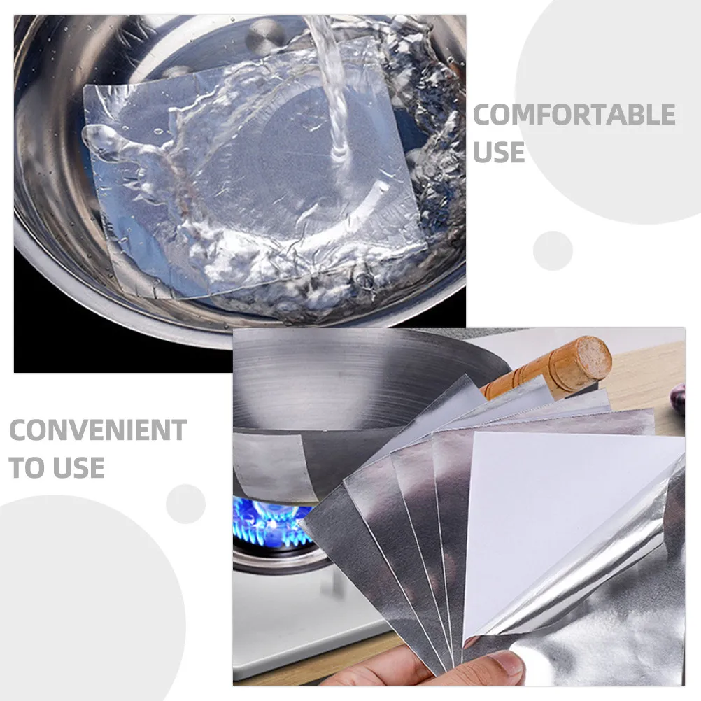 5 Sheets Aluminum Patch Leak Stop Repair Tape for Kitchen Cooking Pots Pan Patch High Temperature Resistant Pot Pan Repair Tape