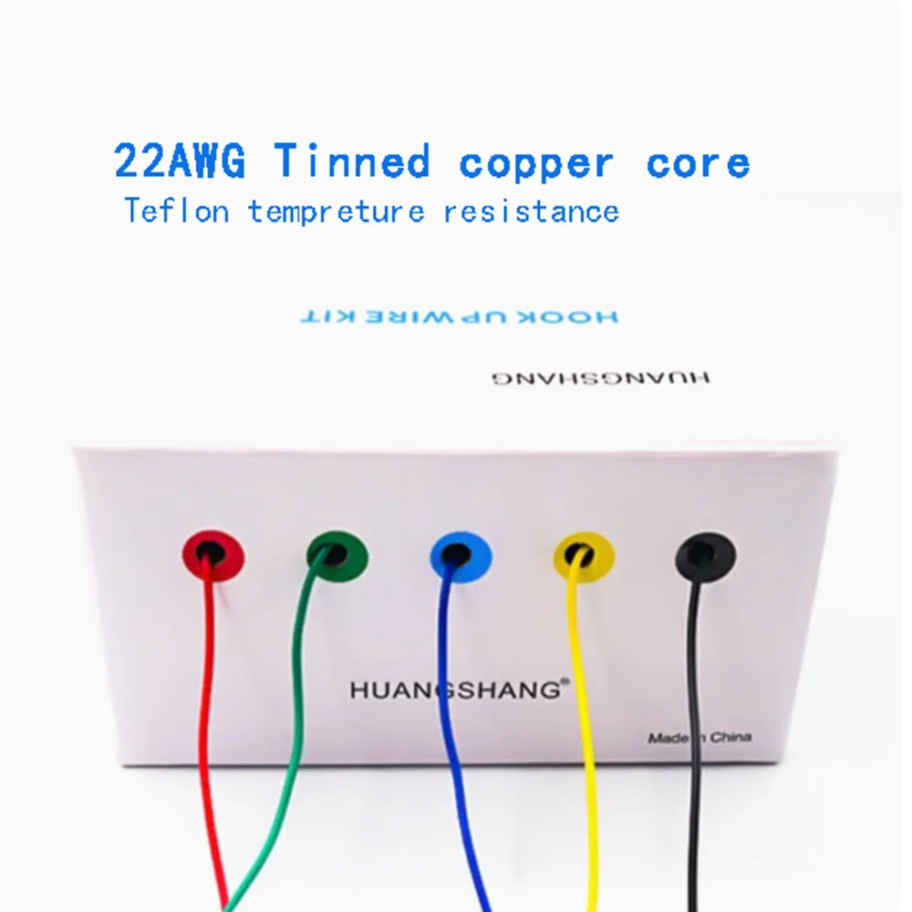 22AWG single core boxed Heat Resistant OK wire Tinned copper circuit board PCB jumper soldering connection fly wire 5color Cable