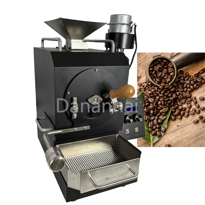 

Household Fully Automatic Coffee Roaster Hot Air Drum Cocoa Bean Fryer