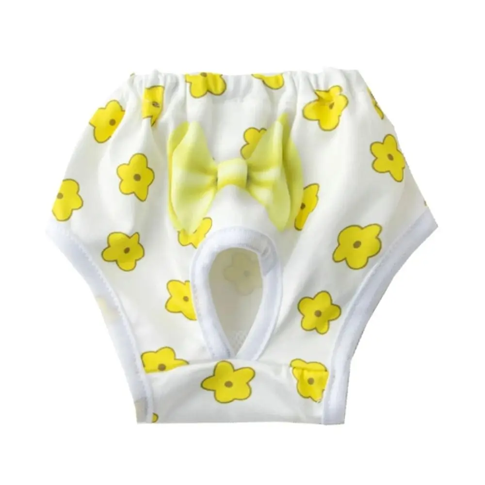 Tragbare waschbare physiologische Hundehose, auslaufsichere Cartoon-Haustierwindel, wiederverwendbare, atmungsaktive Hunde-Menstruationshose