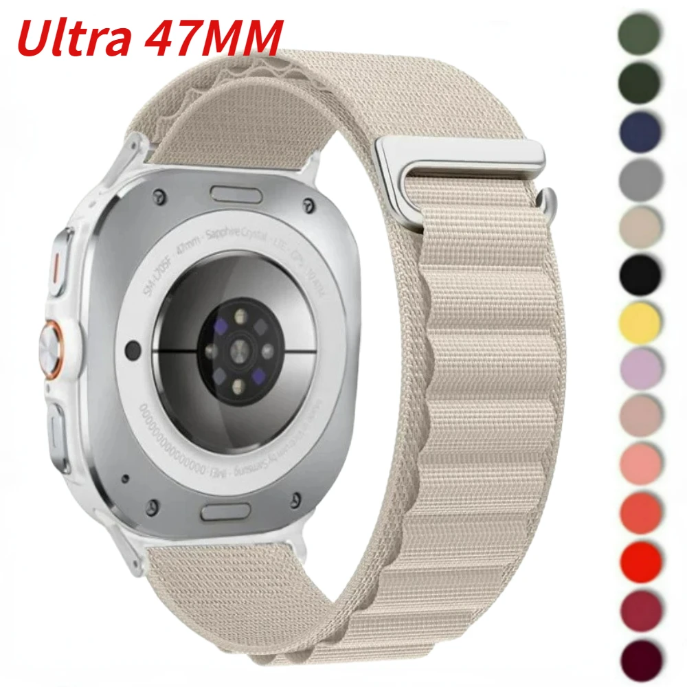Cinturino Alpine Loop per Samsung Galaxy Watch 8 Ultra 47mm 2025 Cinturino originale per Galaxy Watch Ultra 47mm Cinturino in nylon