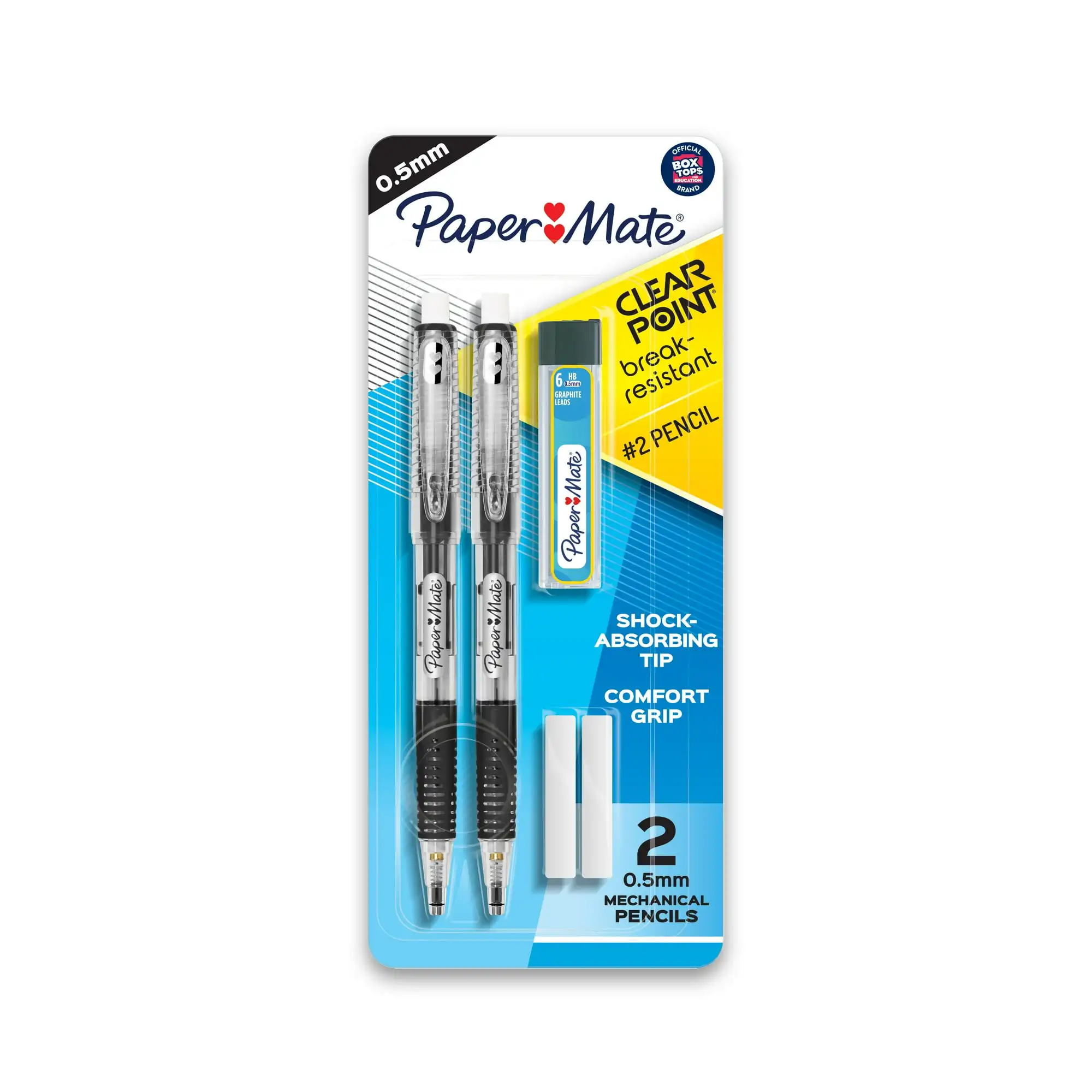 

Paper Mate Clearpoint Lápices Mecánicos Plomo HB 2 (0,5 Mm), con Recambios de Plomo y 2 Borradores