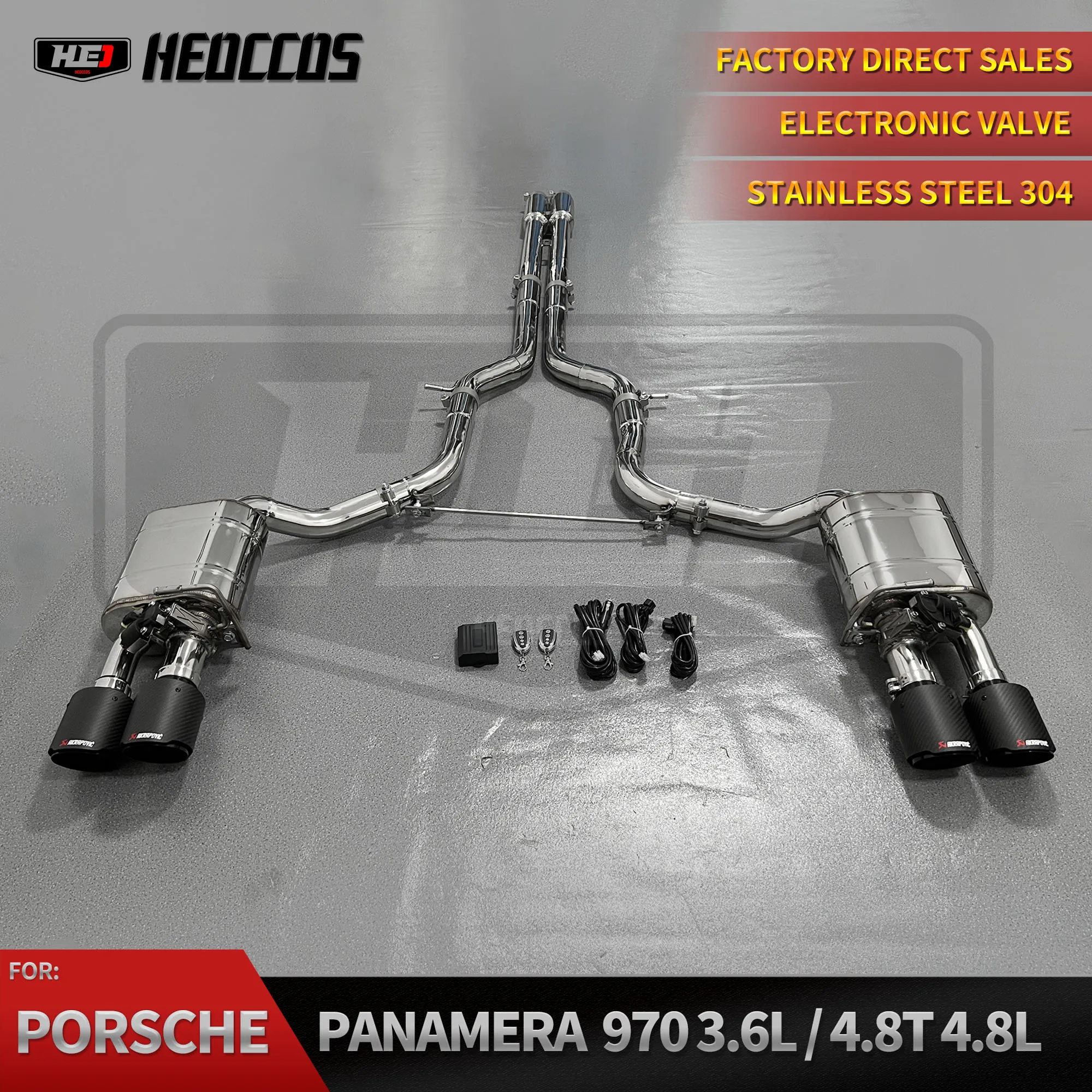 

HEO Factory Sale Exhaust Stainless Steel Catback For Porsche Panamera 970 Catback exhaust 3.6L 4.8L 4.8T Catback Exhaust Pipes
