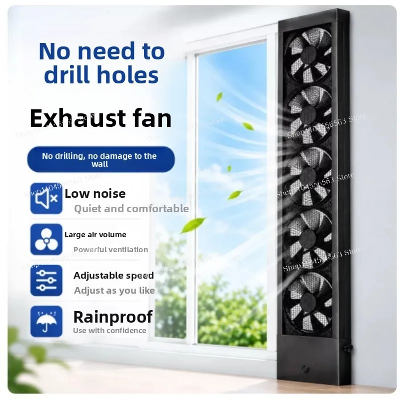 No Punching Exhaust Fan No Installation Powerful Exhaust Fan Household