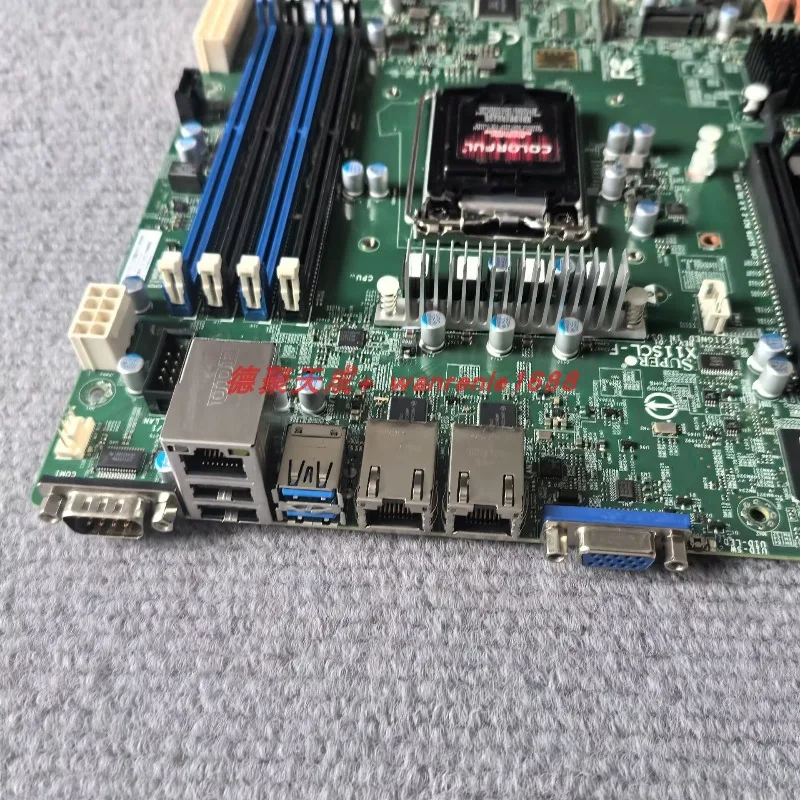 الأصلي AMI X11SCL-F قناة واحدة C242 رقاقة LGA 1151 دبوس الخادم اللوحة الرئيسية-E2284CPU
