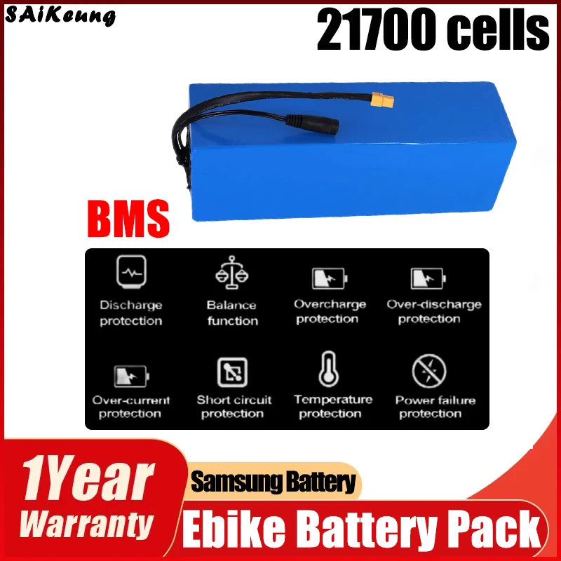 Ebike Elektrische Fiets Accu Akku Bafang 500W 1000W 1500W 2000W Power 48V 20ah 25ah 30ah 40ah 50ah 21700 Lithium Batterij Pack