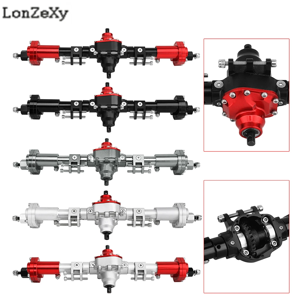 CNC Metal Straight Middle Axle 8T/29T Gear Differential Axle for 1/10 Axial SCX10 II 6x6 8x6 RC Crawler Chassis Upgrade Parts