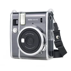 PU Leather Protection Bag Case Cover For Fujifilm Instax Mini 40 Instant Film Photo Camera with Shoulder Removable Strap
