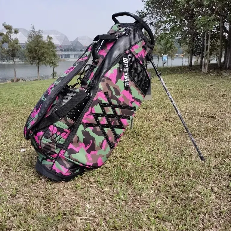 حقيبة جولف ستاند للرجال والنساء - مقاومة للماء، خفيفة الوزن للغاية، تصميم غطاء مزدوج، حقيبة حمل متعددة الوظائف