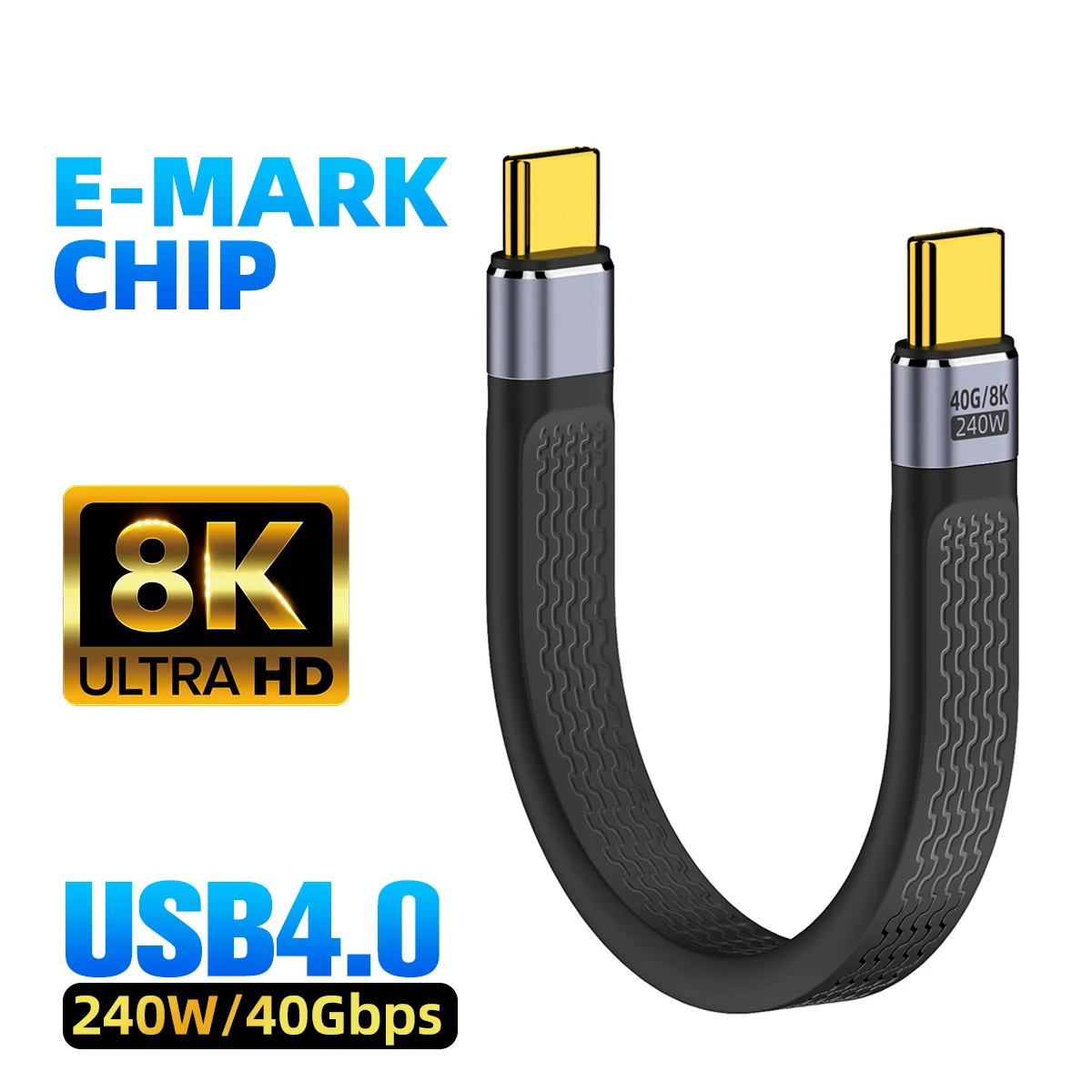 40Gbps 20Gbps USB 4.0 PD 240W/100W cavo di ricarica rapida supporto cavo dati Mobile per trasmissione Video 8K 4K per telefono Notebook