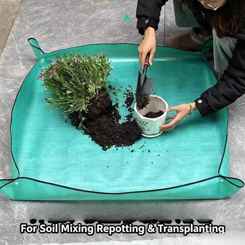 Waterproof Gardening Mat Thickened Plant Repotting Pad Portable Soil‑proof Operating Sheet For Indoor Plant Care