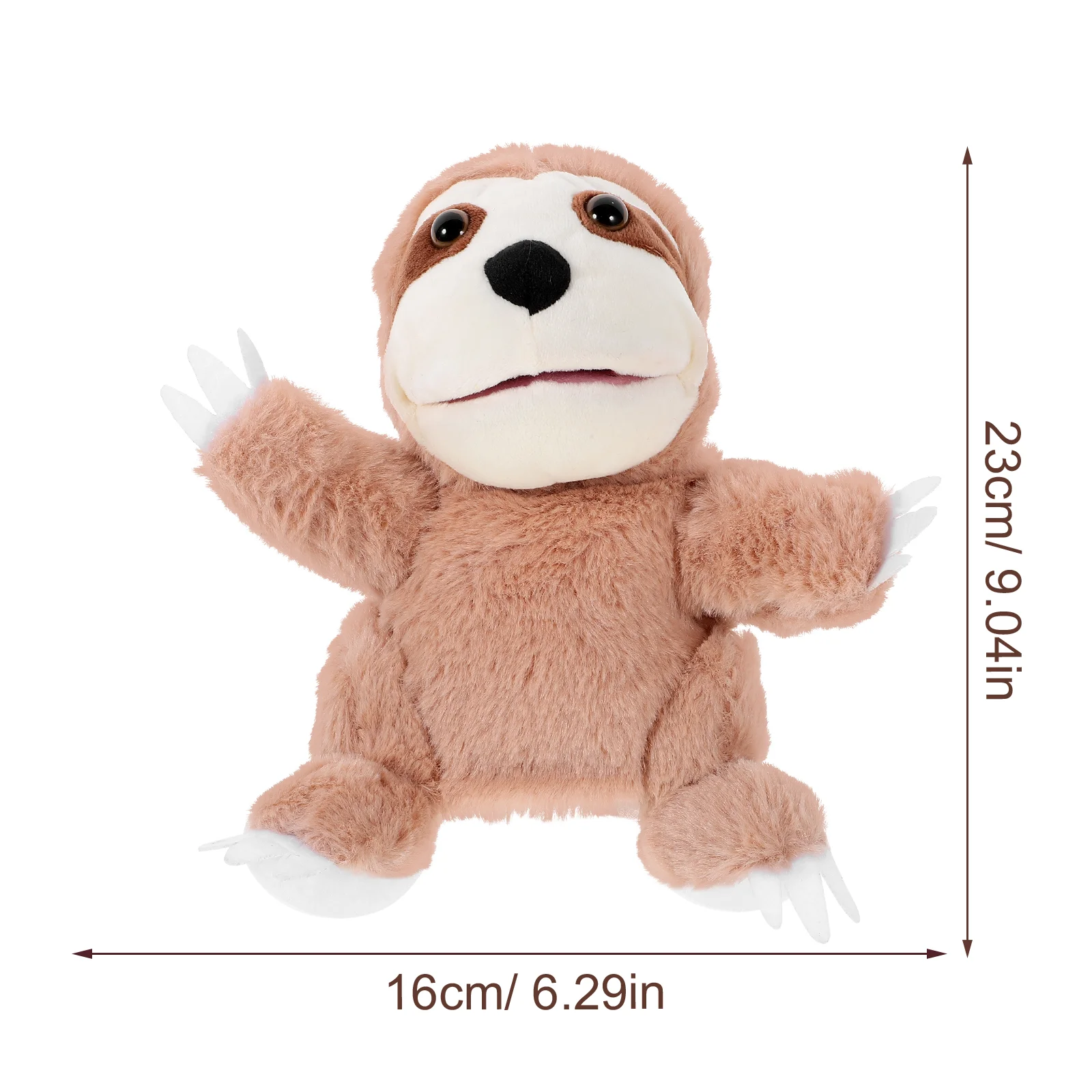 Sloth Hand Puppet Toy Interactive Plush Animal Puppets Cute Toys Cosplay Educational Cotton Child