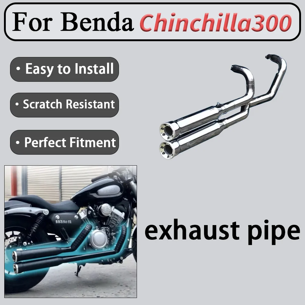 For Benda Chinchilla300 modified full exhaust pipe, the sound is deep, thick and powerful