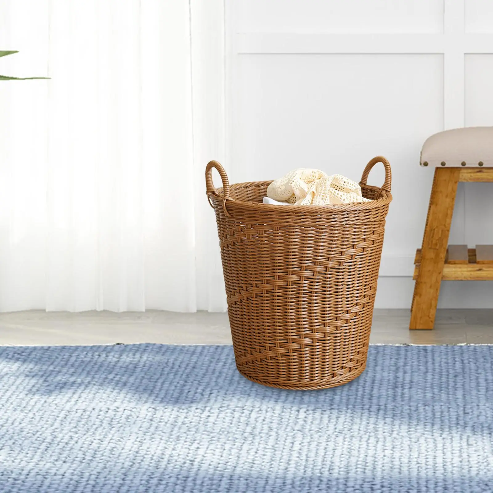 

Hotel Laundry Basket, Home Dirty Clothes Organizer ,Comfortable Toy Organizer Sundries Hamper Storage for College,