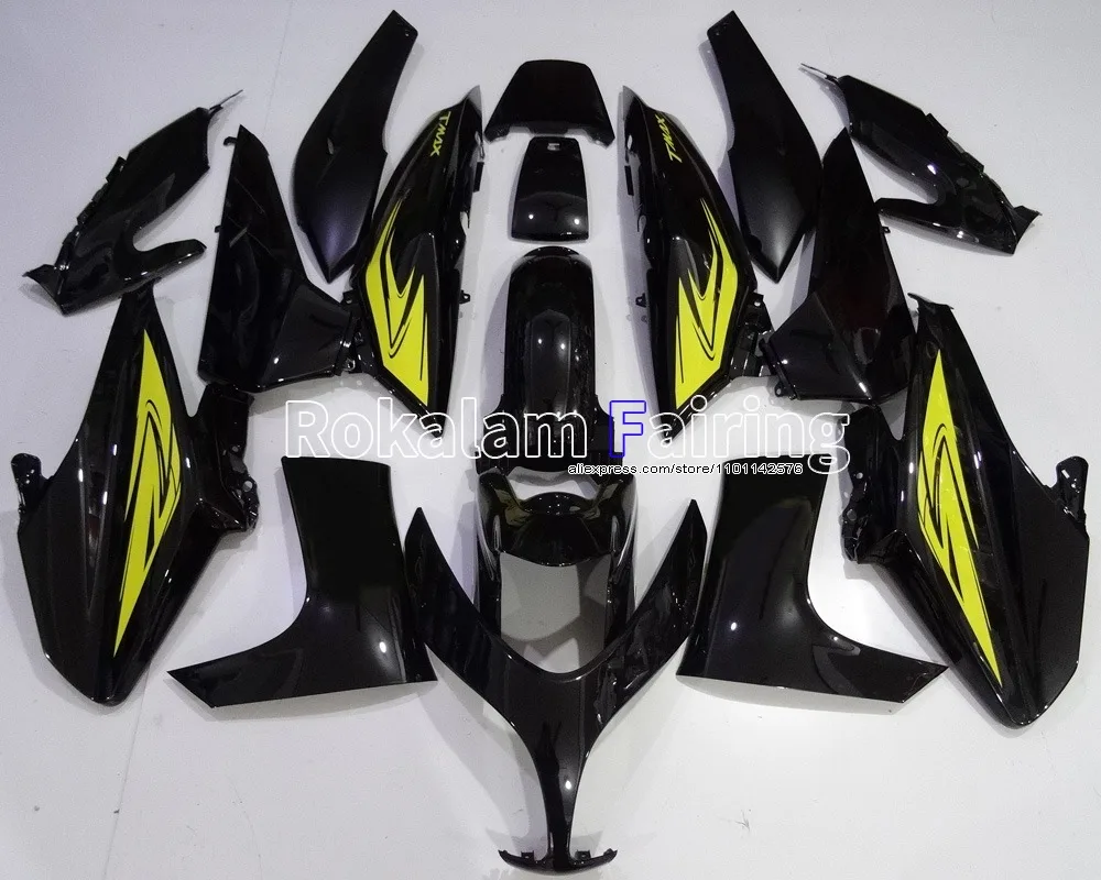 For Yamaha TMAX 500 2008 2009 2010 2011 TMAX500 08-11 T-MAX500 Yellow Black Bodywork Motorcycle Fairings