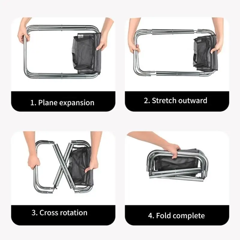 

652F Легкий туристический табурет, складной уличный табурет из алюминиевого сплава для рыбалки