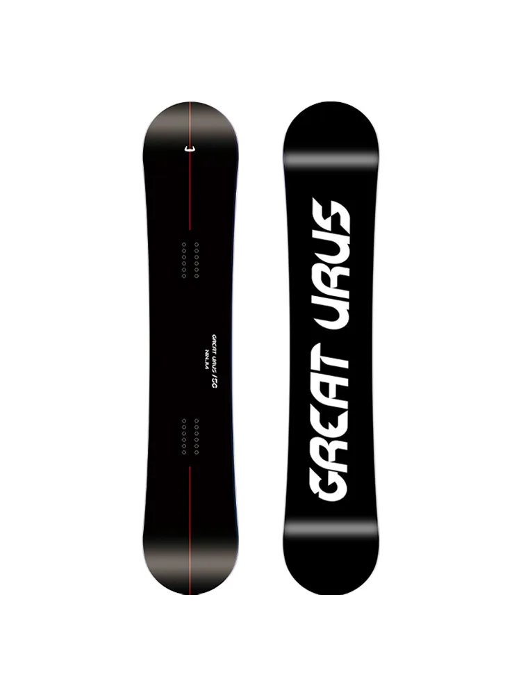 

Adult Professional Snowboard Flat Flower Board All Mountain White Poplar Wood Core Bidirectional