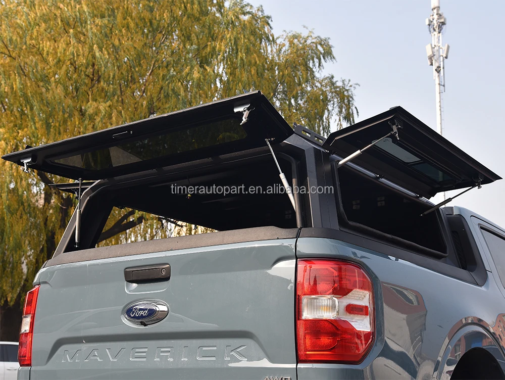 Top Quality Topper with Rail 2022-2025 fo rd Maverick Truck Bed Cap Toppers Covers Sliding Windows Canopy Waterproof Camper Shel