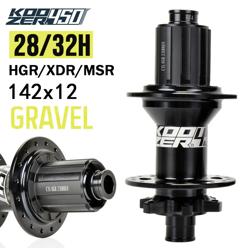 moyeu-arriere-koozer-450-12x142-pour-velo-de-route-gravel-noisy-cube-28-ou-32-trous-compatible-hgr-xdr-msr-pour-shimano-sram