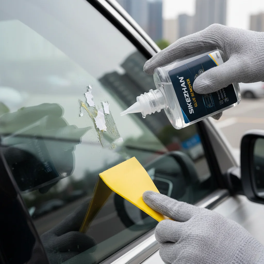 Automotive & Moto Glue Remover – Quick Dissolve, No Damage To Clear Coat, Works on Body, Glass & Plastic Trim