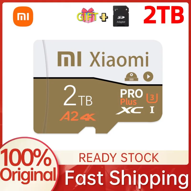 Xiaomi 2TB/1TB Micro SD Card High Speed SD 128GB Memory Card 256GB MicroSD A2 TF Flash Card For Smartphone Camera table PC