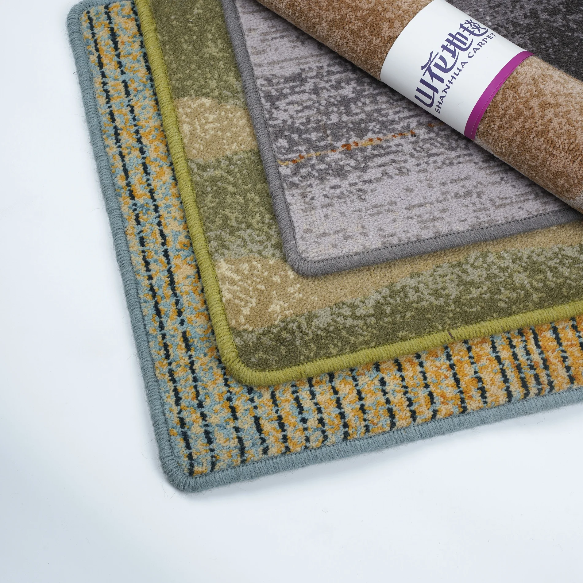 

Wool Door Mat l Entrance Absorbent Bedroom Floor Batoom Entrance Mat Home Use Simple Sle hine Knitted Geometric Pat...