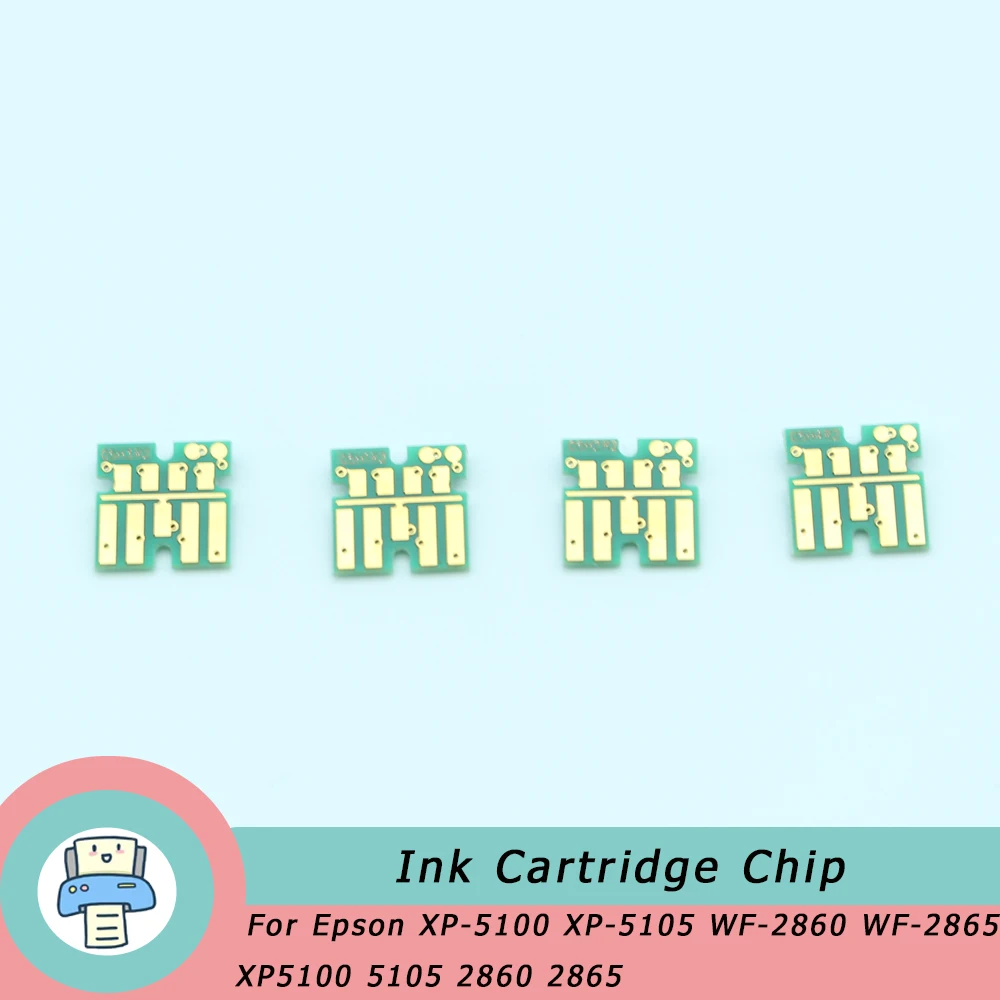 4Pcs T502 T502XL T02W1-T02W4 Ink Cartridge ARC Chip For Epson XP-5100 XP5100 XP-5105 XP5105 WF-2860DWF WF-2865DWF WF2860 WF2865